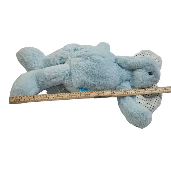 Manhattan Toys Plush Elephant Blue Stuffed Animal Polka Dot Ears 2020 14" - Picture 8 of 11